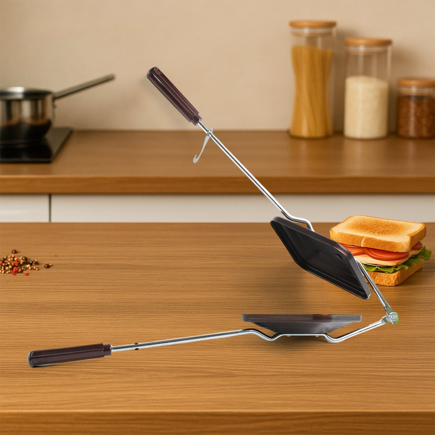 Apex Regular Non-Stick Flame-Based Sandwich Toaster Apex Regular Non-Stick Flame-Based Sandwich Toaster